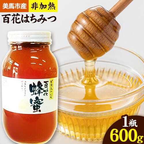 【ふるさと納税】はちみつ 国産 蜂蜜 非加熱 日本みつばち 百花はちみつ 600g 株式会社アグリサポート美馬 《30日以内に出荷予定(土日祝除く)》 ハチミツ 自然採取 1瓶 徳島県 美馬市
