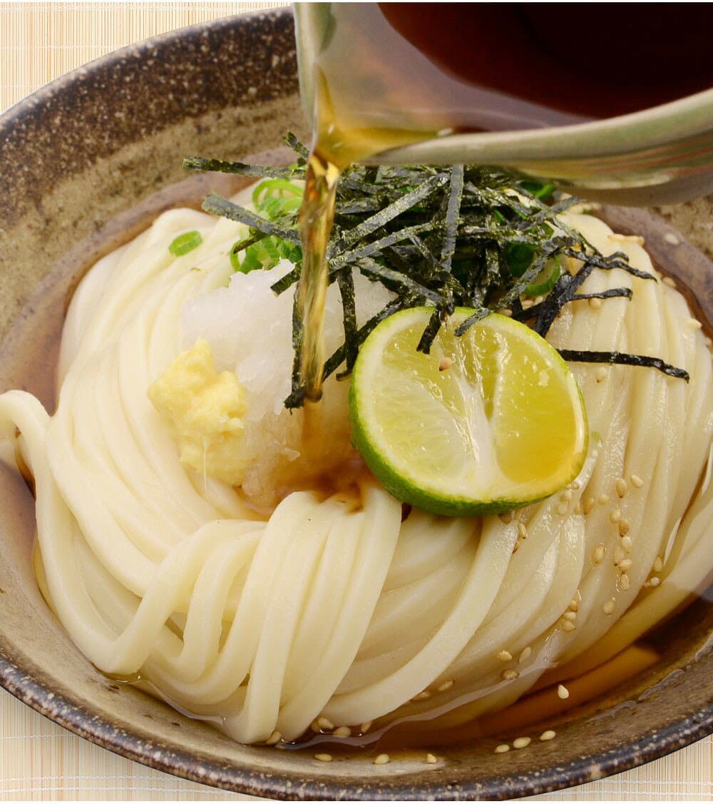 【ふるさと納税】【定期便】本場純生讃岐うどん 10人前つゆ付 年3回発送（1月・5月・9月）〔提供：株式会社ことひら街道〕 しあわせ製麺 本場さぬきうどん つるつる こし thumbnail 2