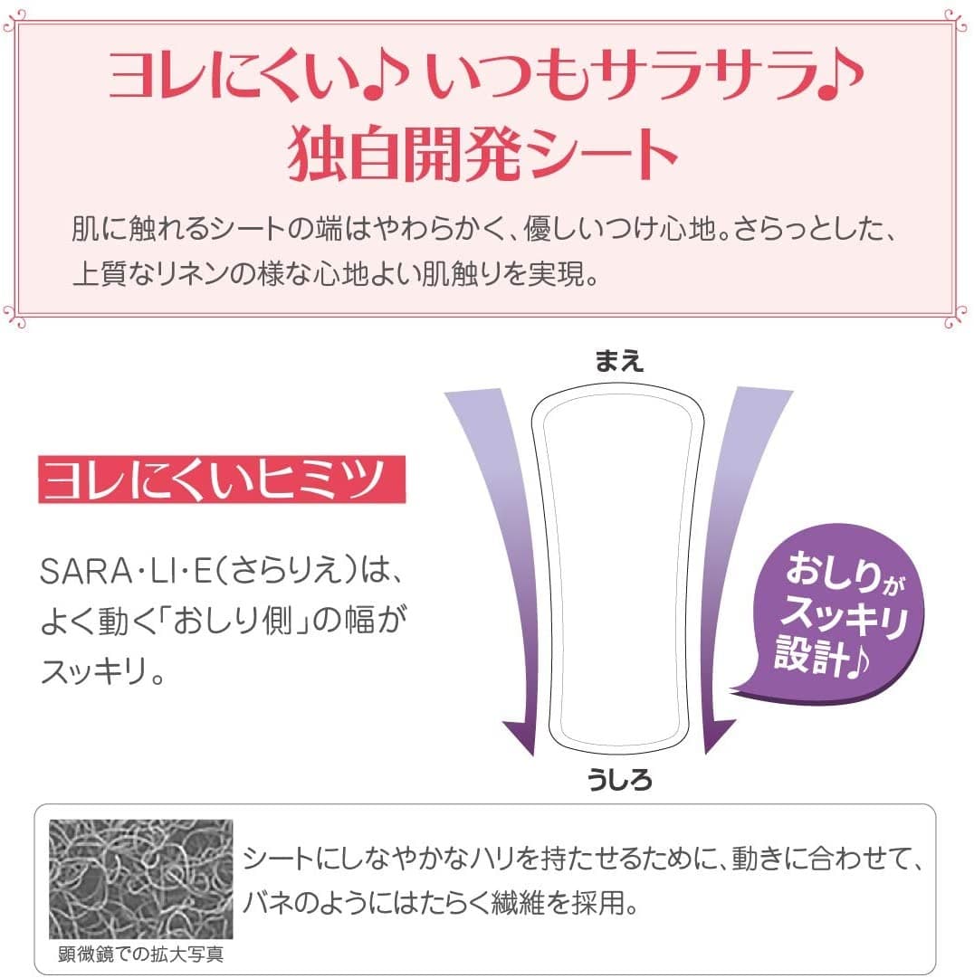 【ふるさと納税】 サラサーティ SARA・LI・E (さらりえ) 72個 (無香料) サラリエ おりものシート 生理用品 無香料 吸水ライナー サニタリー におい対策 かぶれにくい 清潔 下着ケア 毎日使える 肌にやさしい 快適 小林製薬 愛媛県新居浜市 thumbnail 2