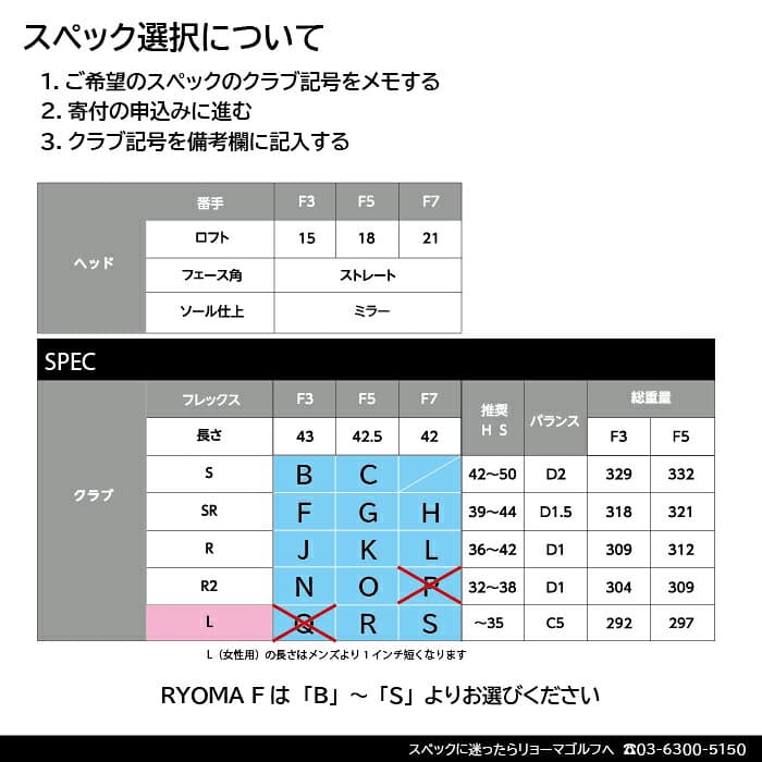 【ふるさと納税】リョーマ フェアウェイウッド 「RYOMA F」 TourADシャフト リョーマ GOLF ゴルフクラブ thumbnail 2