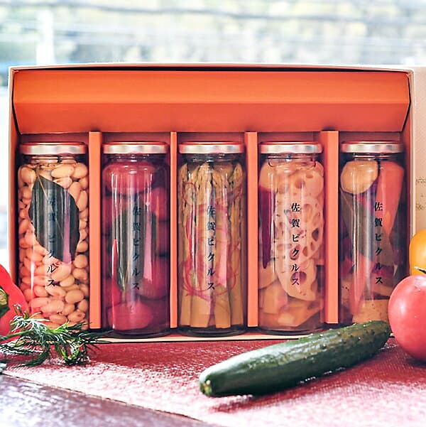 【ふるさと納税】佐賀産熟成お酢使用【佐賀野菜のピクルス】5本：B210-012