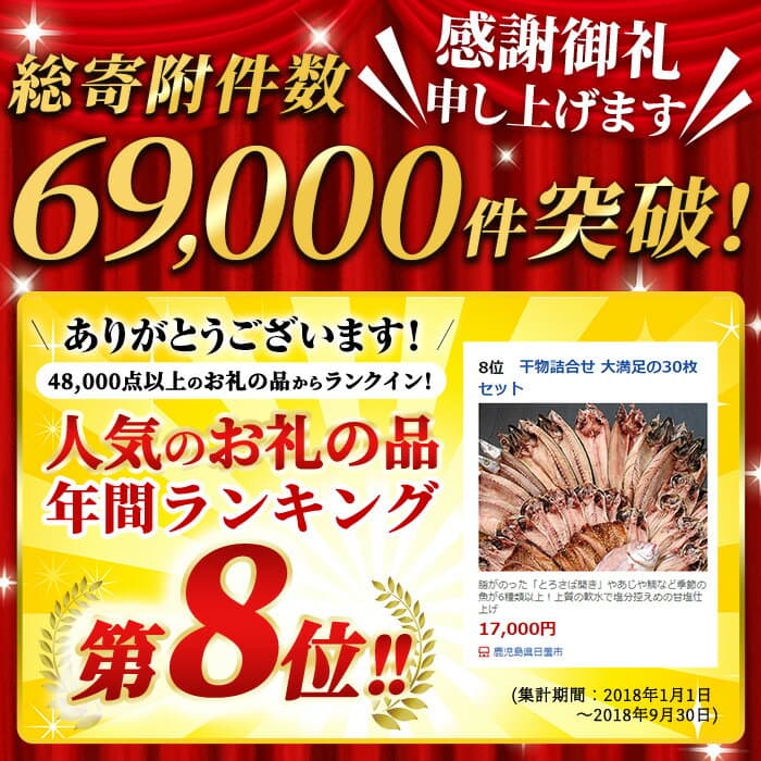 【ふるさと納税】＜2種から選べる！＞旬の厳選！干物詰合せ(計24枚)と真あじ開き(30枚) 干物 あじ アジ トロサバ さば サバ 鯛 たい タイ セット 魚 魚介 詰め合わせ ひもの 簡単調理 人気 数量限定 期間限定 寄附額改定【みのだ食品】 thumbnail 2