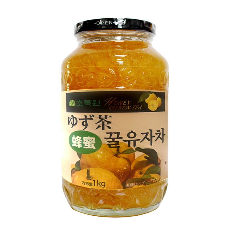 韓国産【チョロくウォン】ハニミツ柚子茶 1kg 【3本】/はちみつ/ゆず茶/韓国茶/韓国食材/韓国食品/蜂蜜茶/柚子茶/お土産/お中元/ 果実入お茶/飲物/飲み物/茶/韓国飲料/韓国お土産/ギフト/プレゼント/ 日本語バージョン