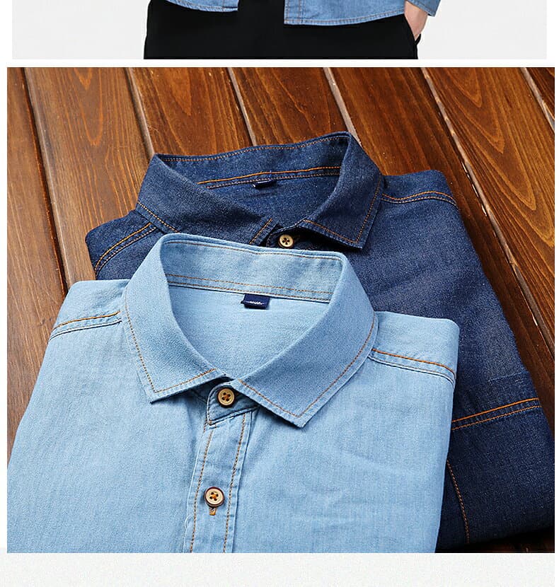 ◆全品2点16％off◆デニムシャツ メンズ 長袖 春夏 綿100 カジュアル デニム アウター 大きいサイズ アメカジ シャツジャケット メンズ カジュアルシャツ デニムジャケット シャツ メンズ メンズシャツ 長袖 ジージャン 春 夏 UVカット 通勤 通学 旅行 メンズファッション thumbnail 3