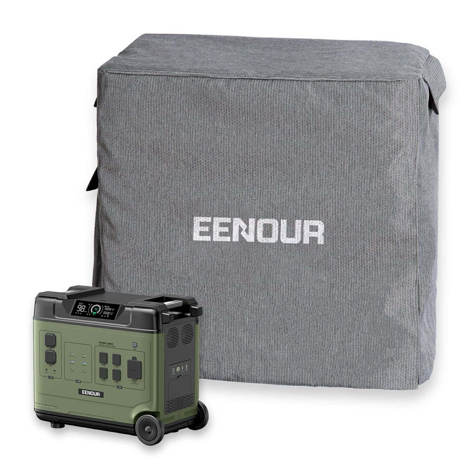 EENOUR オリジナル ポータブル電源P5000/P5000PRO 専用カバー 収納バッグ 保護ケース 外出や旅行用 耐衝撃 収納用 防塵 防水 持ち運び便利 キャンプ 仕事