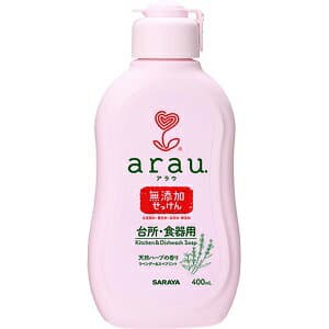 【サラヤ】 arau.(アラウ) 台所用せっけん 無添加 本体 400mL 【日用品】