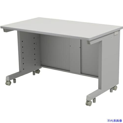 ■SANWA eデスク(グレー)W1200×D700×H720 EDSK12070GY72(6531868)[送料別途お見積り][法人限定][外直送]