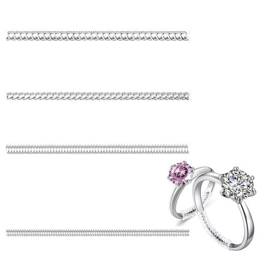 ChasCoCo指輪サイズ調節リングテープアジャスター目に見えないリングストッパー着脱簡単快適な感触滑り防止脱落防止回転防止目立たない指輪置き調整ツール男女兼用4本セット