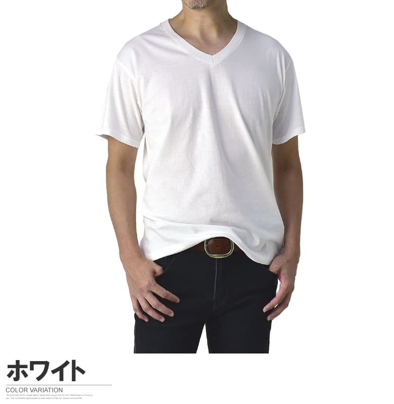 Hanes ヘインズ 3枚組 Vネック 白Tシャツ ホワイト メンズ 半袖 パックT インナー 綿100％ 3P ブランド 別注 パッケージ 正規品 HM1EU703 HM1EU706S セール【C3X】【パケ1】【A】 thumbnail 2