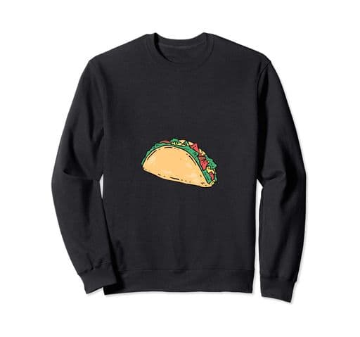 タコス-メキシコ料理-ソンブレロのコショウトレーナー