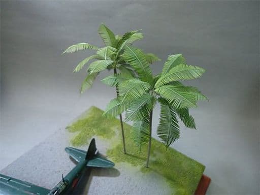 和巧1/72ジオラマアクセサリーヤシの葉ミニチュアペーパーキットA-40