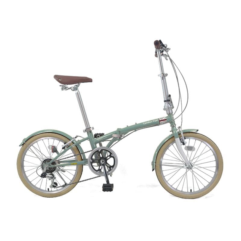 折りたたみ自転車 20インチ スチール シマノ製 6段変速 スタンド付き