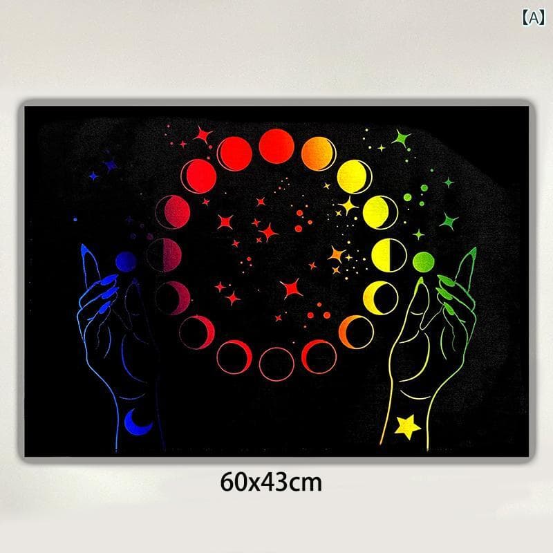 タロット クロス 占い ルノルマン カード マット 布 蝶々 太陽 月 正方形 長方形 ゲーム 厚手 おしゃれ 傷 汚れ 防止 大判 美しい