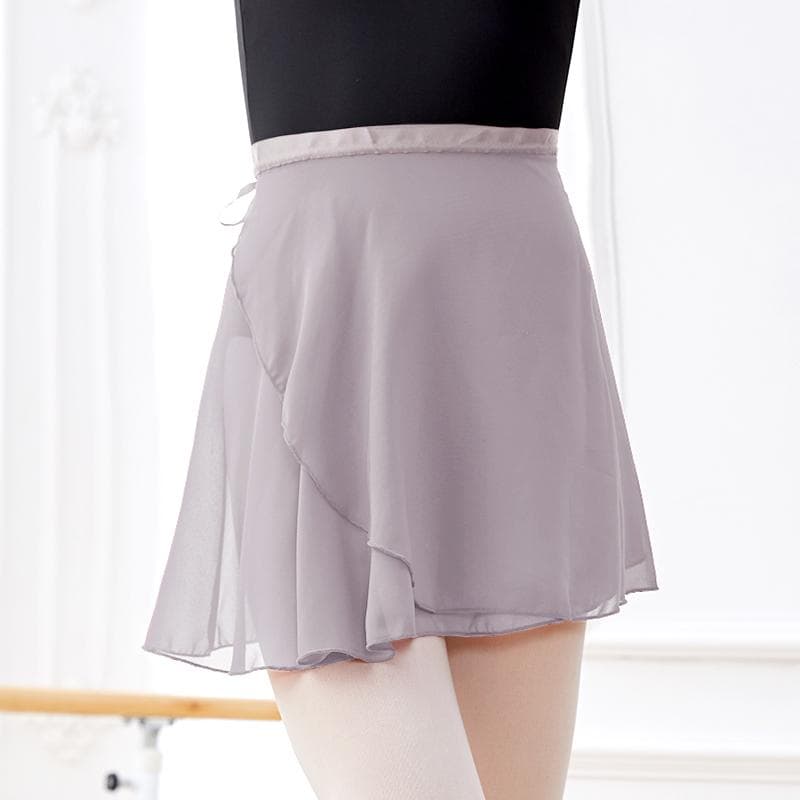 スカート レディース おしゃれ 春夏 黒 シフォン 一枚仕立て 巻きスカート バレエ ダンス 練習 レッスン 短め