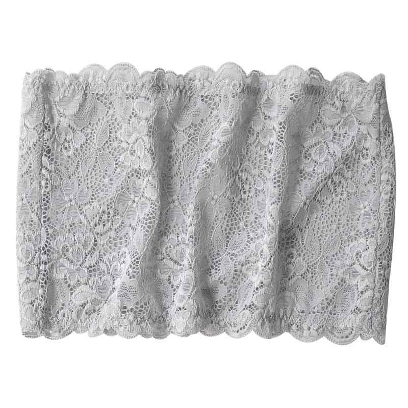 チューブトップ レディース 大きいサイズ ベアトップ インナー ストラップレス オフショルダー レース 透け感 谷間見え防止 セクシー 普段使い カジュアル リラックス 快適 伸縮性 ホワイト グレー ブラック