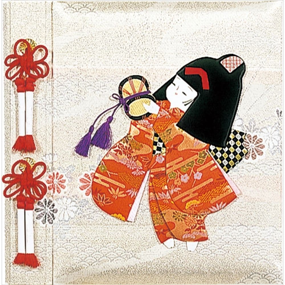 ナカバヤシ フエルアルバム 誕生用 L 100年台紙 京人形 女の子 アH-LB-121-1 【北海道・沖縄・離島配送不可】