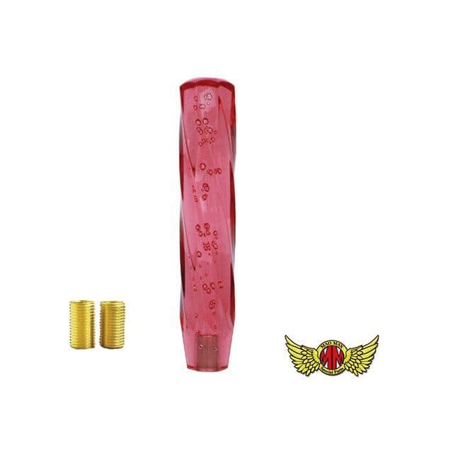 MADMAX ツイストシフトノブ 泡 250mm レッド 変換アダプター付き MM75-0029-RD マッドマックス トラック用品