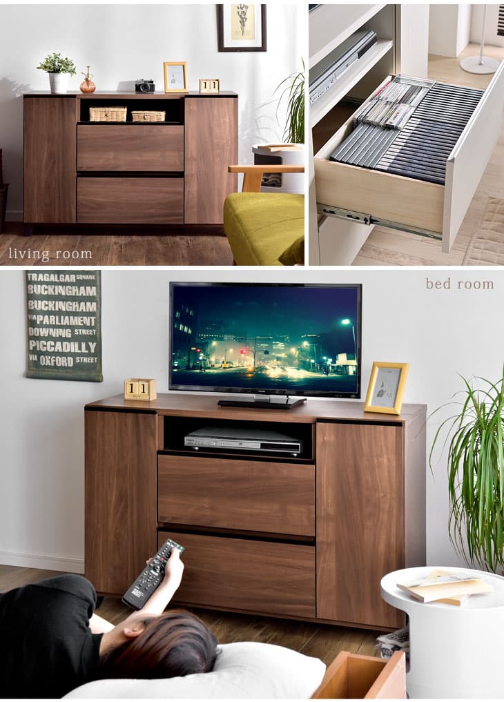 【国産/大川家具】 テレビ台 ハイタイプ 幅120 高さ80cm 完成品 収納 扉付き 薄型 32インチ 42インチ 55インチ 木製 北欧 おしゃれ キャビネット テレビボード リビング ダイニング 寝室 テレビラック 日本製 【超大型】【後払/時間指定NG】 thumbnail 2
