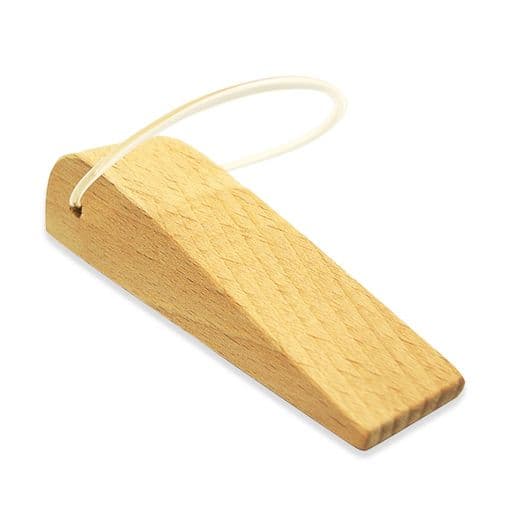 和気産業(WakiSangyo)木製ドアストッパーブラウン155x30mm屋内用スタンダードWJ-53