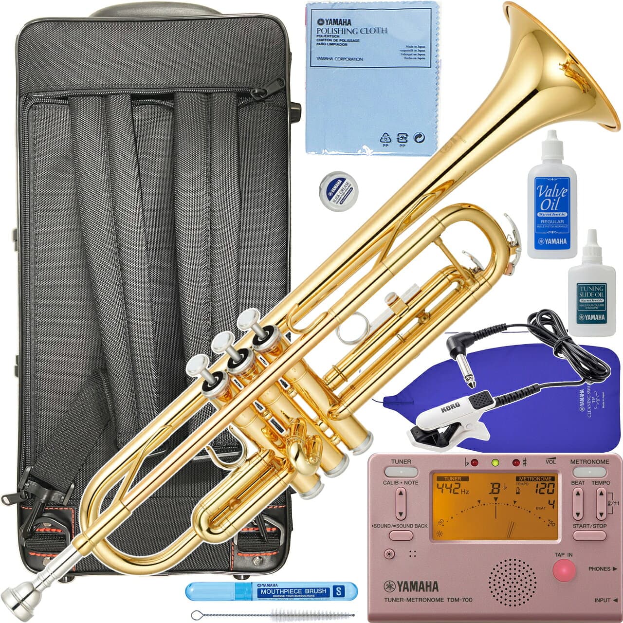 YAMAHA ヤマハ 5年保証サポート対象 YTR-3335 トランペット B♭ リバースタイプ ラッカー ゴールド セットO　以下は対応不可 北海道 沖縄 離島 代引き