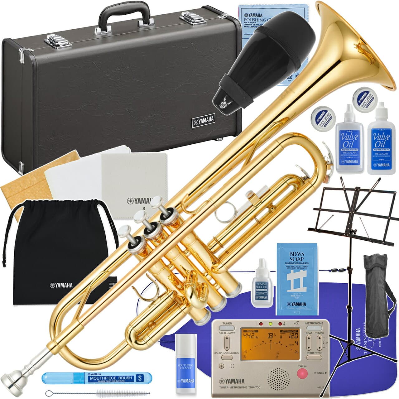 YAMAHA ヤマハ 5年保証サポート対象 YTR-2330 トランペット ラッカー ゴールド B♭ Trumpets セットN　以下対応不可 北海道 沖縄 離島