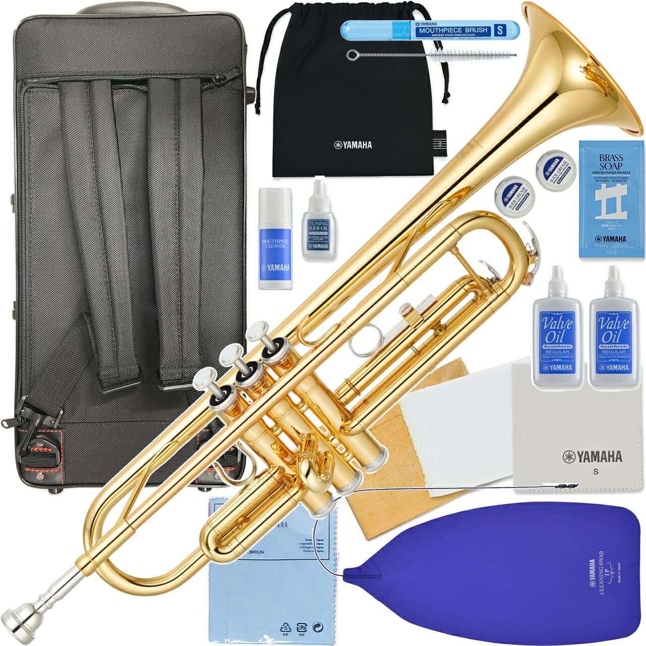 YAMAHA ヤマハ 5年保証サポート対象 YTR-3335 トランペット B♭ リバースタイプ ラッカー ゴールド セットJ　以下は対応不可 北海道 沖縄 離島 代引き