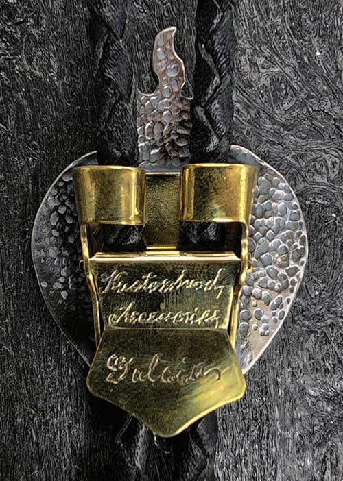 GANGSTERVILLE & galcia " BOLO TIE " COMEDY & TRAGEDY TWO FACE CROSS HEART LOOP TIE SILVER 925 BRASS ギャングスタービル ガルシア トゥーフェイス クロス ハート ボロタイ ループタイ シルバー ブラス　【 GLAD HAND / グラッドハンド 】 (17-GALCIAxGSV-08) thumbnail 3