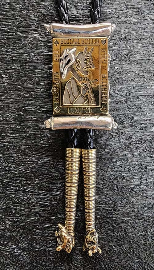 GANGSTERVILLE & galcia "The Seven Deadly Sins" BOLO-TIE SILVER925 & BRASS ギャングスタービル　ガルシア　七つの大罪　ボロタイ　ループタイ　(GSG-BT03S)