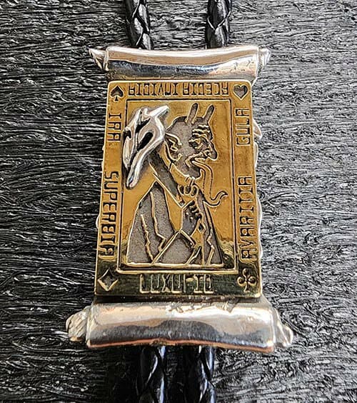 GANGSTERVILLE & galcia "The Seven Deadly Sins" BOLO-TIE SILVER925 & BRASS ギャングスタービル　ガルシア　七つの大罪　ボロタイ　ループタイ　(GSG-BT03S) thumbnail 2
