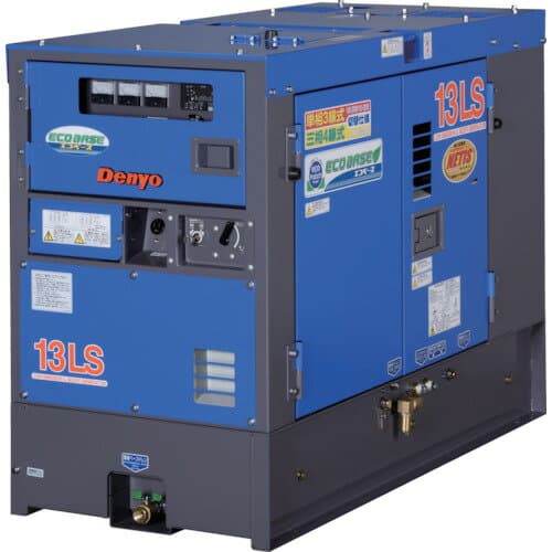 [ディーゼル発電機]【送料無料】デンヨー（株） Denyo 防音型ディーゼルエンジン発電機（エコベース） DCA-13LSYE 1台【818-4170】【代引不可商品】【北海道・沖縄送料別途】【smtb-KD】