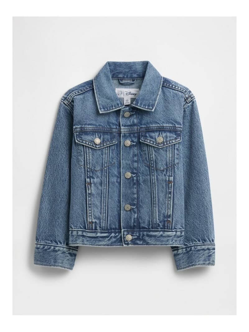 【SALE／15%OFF】(K)babyGap × ディズニー ミッキーマウス アイコンデニムジャケット GAP ギャップ ジャケット・アウター デニムジャケット ブルー【RBA_E】【送料無料】[Rakuten Fashion] thumbnail 3