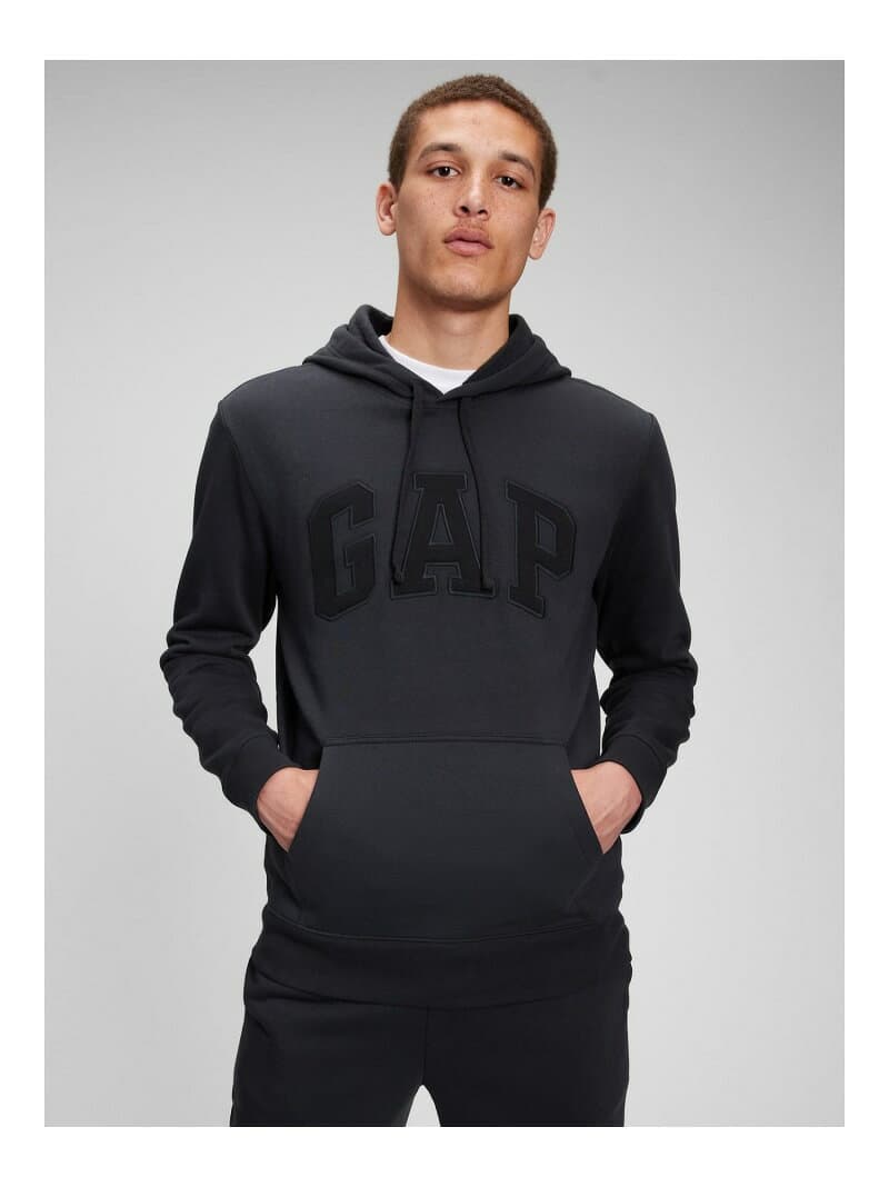 【SALE／30%OFF】(U)GAPロゴ プルオーバーパーカー(ユニセックス) GAP ギャップ トップス パーカー・フーディー ブラック【RBA_E】【送料無料】[Rakuten Fashion] thumbnail 2