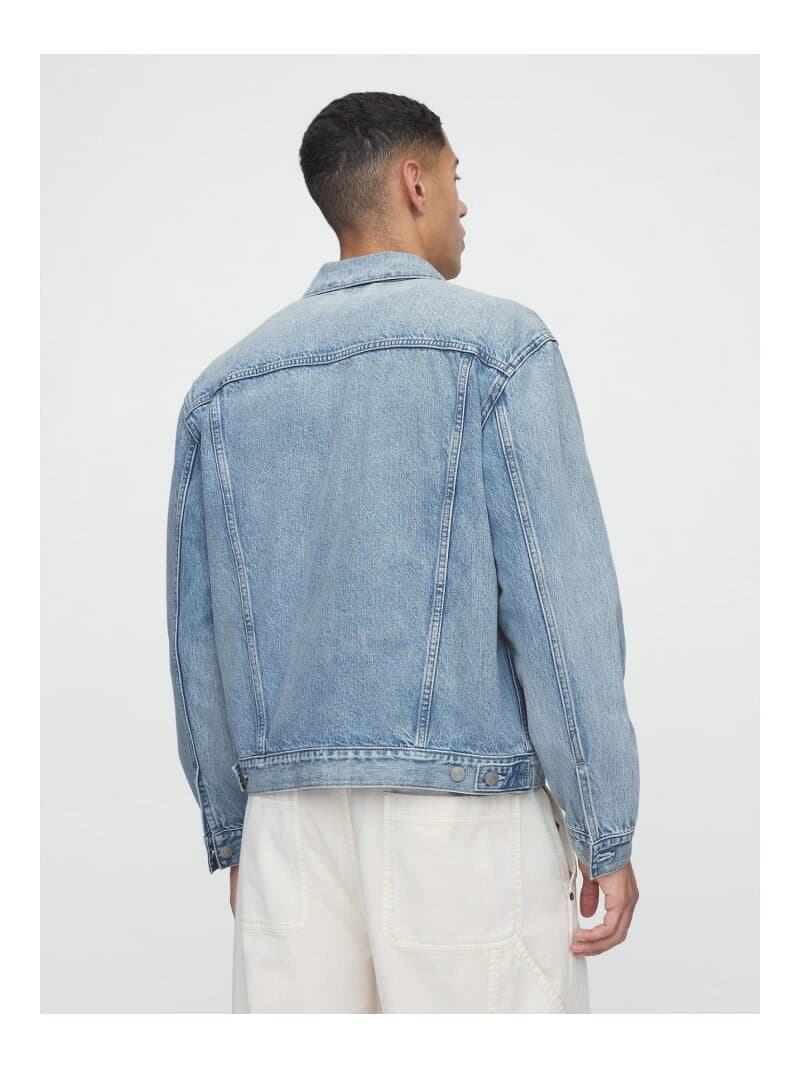 (M)アイコン デニムジャケット GAP ギャップ ジャケット・アウター デニムジャケット ブルー【送料無料】[Rakuten Fashion] thumbnail 2