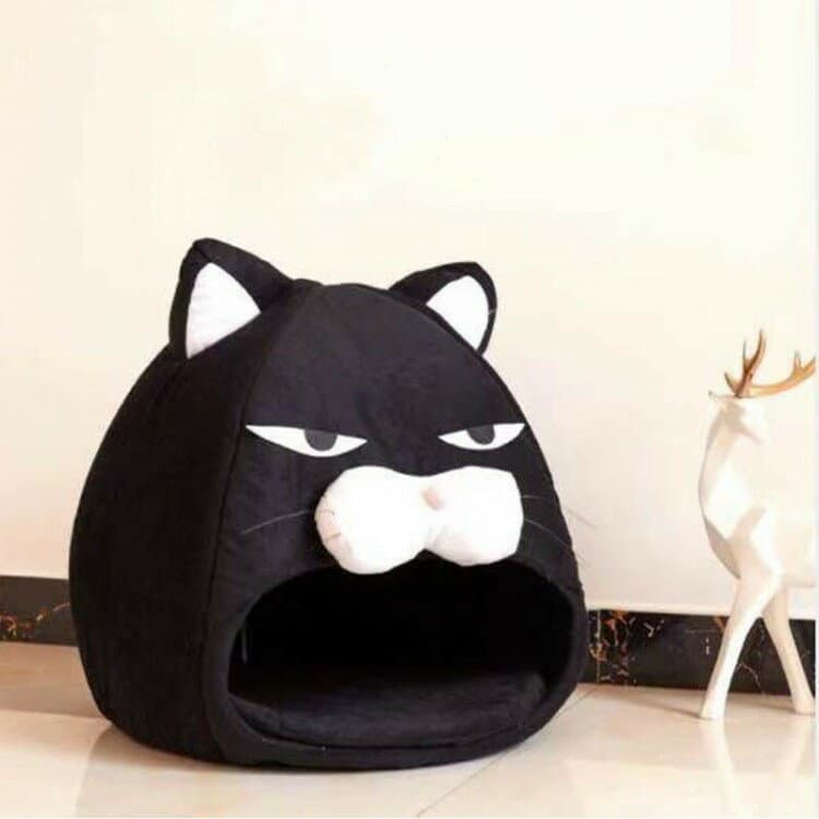 ドーム型 ペットベッド 猫ベッド ペットハウス 秋冬用 犬ベッド クッション付 ふわふわベッド 滑り止め ペットマット