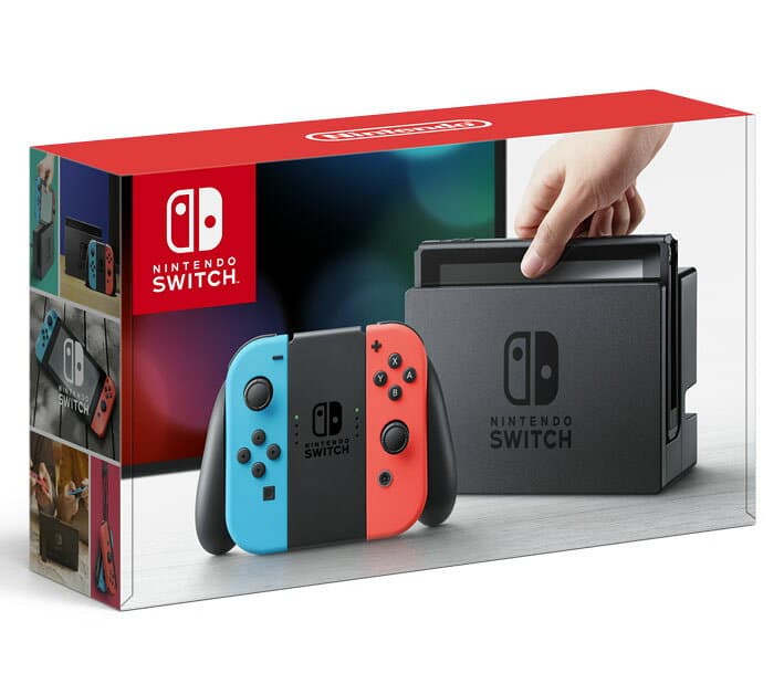 【中古・箱説あり・付属品あり・傷なし】Nintendo Switch Joy−Con(L) ネオンブルー／(R) ネオンレッドニンテンドーSwitch ゲーム機本体