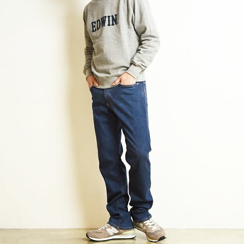 エドウィン EDWIN インターナショナルベーシック 403フレックス レギュラーストレート カラーパンツ チノパンツ ふつうのストレート ストレッチ メンズ 男性 紳士 日本製 チノパン デニムパンツ ジーンズ ジーパン 403FLEX E403F MADE IN JAPAN【EDWIN】 thumbnail 3