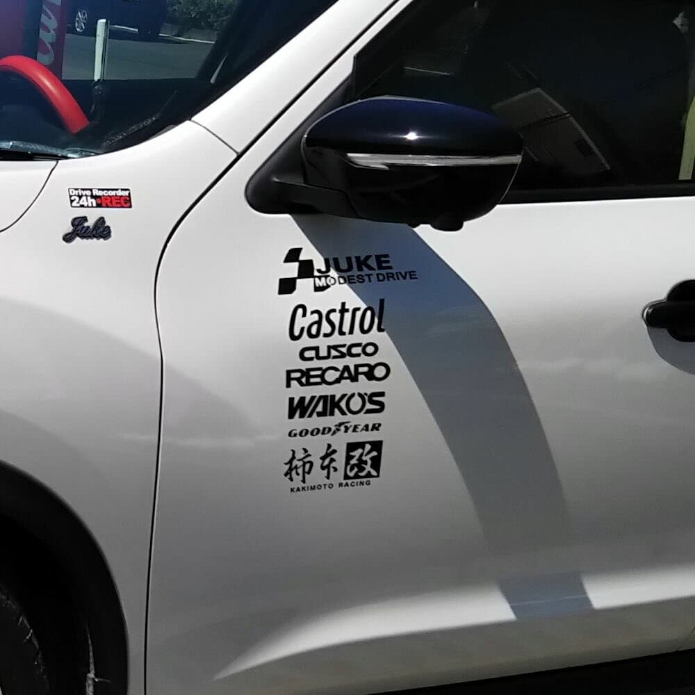 車 ステッカー かっこいい ホンダ HONDA 本田 メーカー ロゴ エンブレム ステッカー レーシング スポーツ カー バイク ドレスアップ 枠サイズ：8cm×26cm thumbnail 2