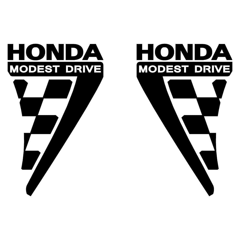 車ステッカー かっこいい ホンダ HONDA スポーツ （縦）12cm×（横）8cm × 左右反転 カッティング タイプ フェンダー ウインカー下 ドア バンパー 等 車用 ボディー タッチ ペイント 傷消し 傷隠し キズ隠し ドレスアップ仕上げ thumbnail 2