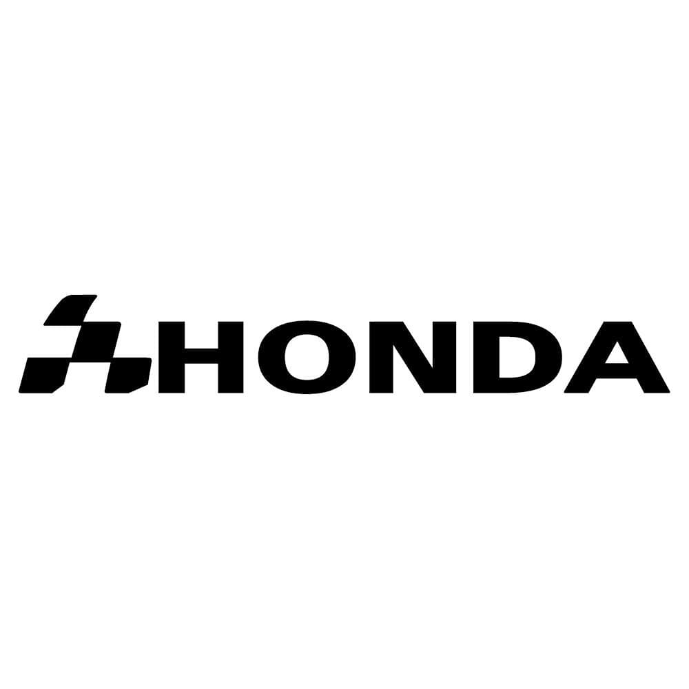 ホンダ HONDA 本田 車 ステッカー かっこいい チェッカー スポーツ カー バイク ブランド メーカー ロゴ 3M社製 純正 強粘着 屋外用 シート デカール ステッカー 枠サイズ：3cm×15cm 左側用 thumbnail 2