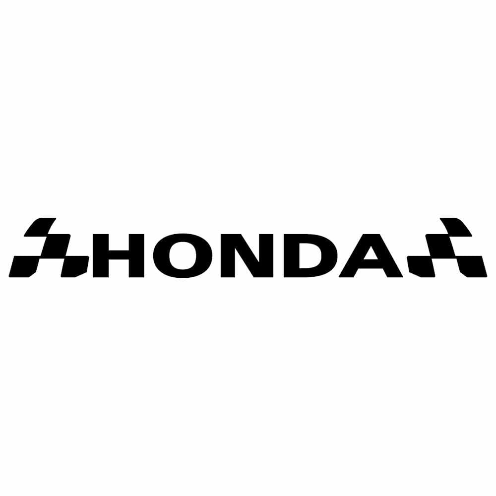 HONDA ホンダ メーカー ロゴ エンブレム ステッカー 車 外装 パーツ 装飾 看板 広告 リアガラス ディスプレイ用 かっこいい レーシング スポーツ ステッカー 枠サイズ：5cm×33cm プロ仕様 デカール 転写タイプ