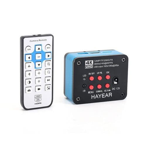 HAYEAR4KUDH2160P1080PHDMIUSB産業用顕微鏡カメラ機械PCBボードCPU修理はんだ付け用PCサポートWindows/Mac/Linuxシステム