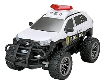 【中古】ハピネット(Happinet) 1/18 R/C トヨタ RAV4 パトロールカー(対象年齢6歳~)