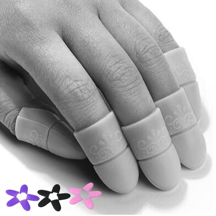 ソークオフ ジェルネイル キャップ ネイルオフキャップ 10個セット シリコン アルミ不要 ネイル道具 ピンク パープル ブラック 簡単 かわいい おしゃれ レディース ジェルオフ