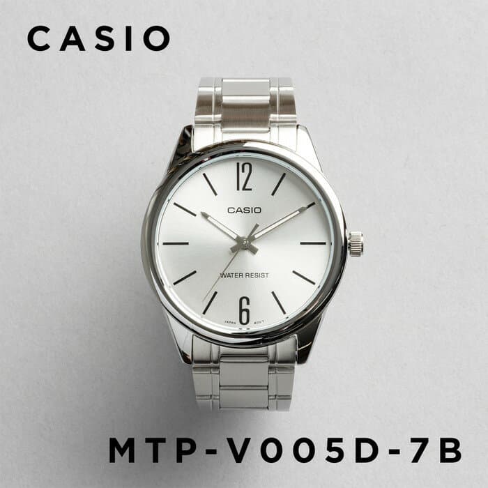 【10年保証】【日本未発売】CASIO STANDARD カシオ スタンダード MTP-V005D-7B 腕時計 時計 ブランド メンズ レディース キッズ 子供 男の子 女の子 チープカシオ チプカシ アナログ シルバー 海外モデル メタル ギフト プレゼント