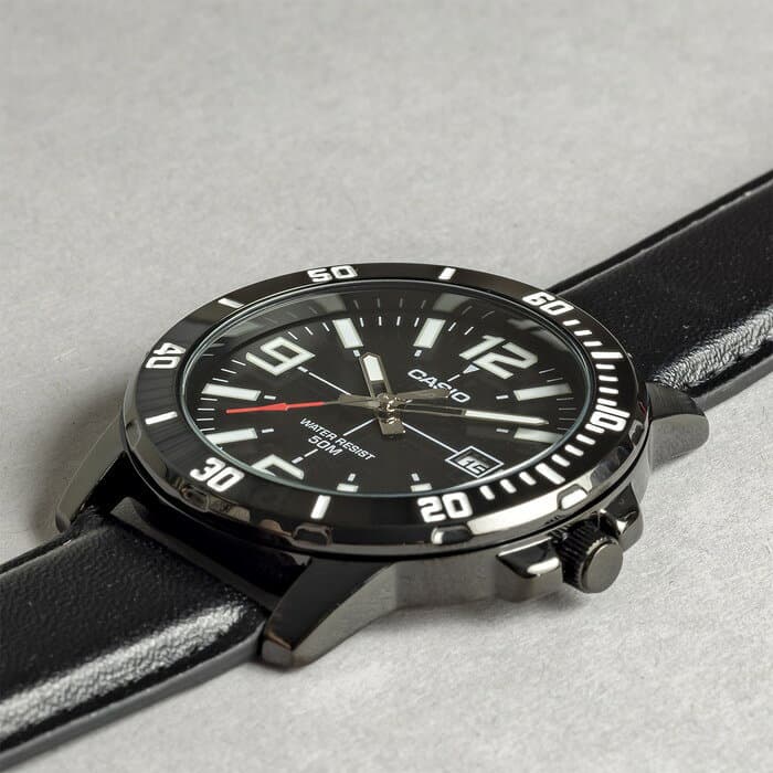 【10年保証】【日本未発売】CASIO STANDARD MENS カシオ スタンダードMTP-VD01L腕時計 時計 ブランド メンズ レディース キッズ 子供 男の子 女の子 チープカシオ チプカシ アナログ 日付 高見え レザー 革ベルト 海外モデル ギフト プレゼント thumbnail 3