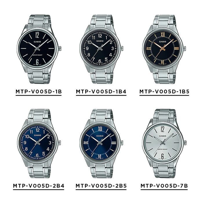 【10年保証】【日本未発売】CASIO STANDARD MEN カシオ スタンダードMTP-V005D腕時計 時計 ブランド メンズ レディース レディース キッズ 子供 男の子 女の子 チープカシオ チプカシ アナログ ブラック 黒 シルバー シンプル メタル 海外モデル ギフト プレゼント thumbnail 2