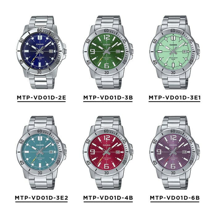 【10年保証】【日本未発売】CASIO STANDARD MENS カシオ スタンダード MTP-VD01D 腕時計 時計 ブランド メンズ レディース キッズ 子供 男の子 女の子 チープカシオ チプカシ アナログ 日付 防水 高級感 高見え メタル 海外モデル ギフト プレゼント thumbnail 3