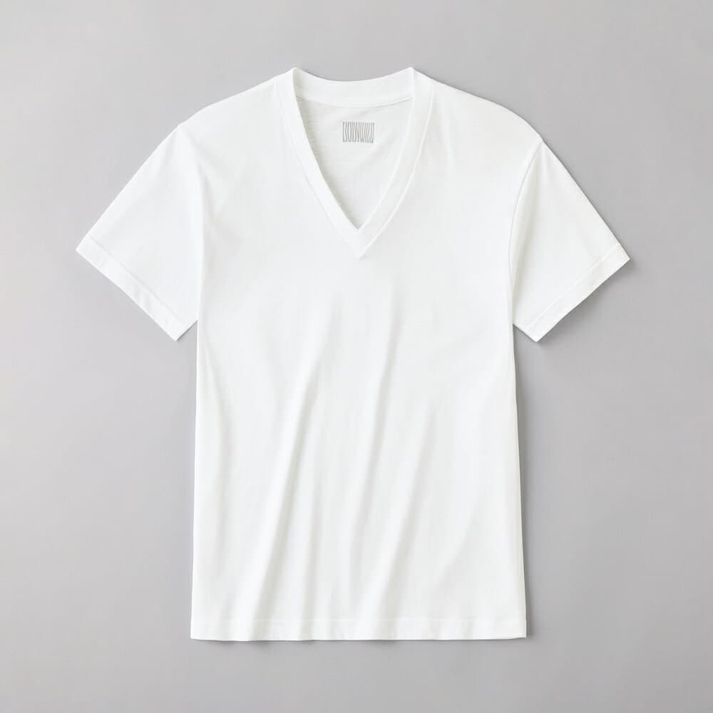 ≪綿100%で気持ちいい、型くずれしにくいVネックTシャツ≫ グンゼ Tシャツ V首 2枚組 2枚セット パックT 丸首 半袖 メンズ 綿 無地 天竺編み シンプル ベーシック 柔らかい 下着 肌着 インナー 抗菌 ボディワイルド BODYWILD BW5025C M L LL thumbnail 3
