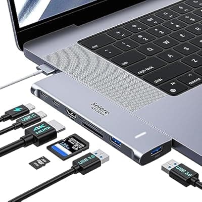 ハブ k ハブ ハブ 7in2 Macbook Pro/Air専用 4K@60Hz対応 HDMIポートThunderbolt 3ポートUSB-C PD メディア ハブ 100W Power Delivery