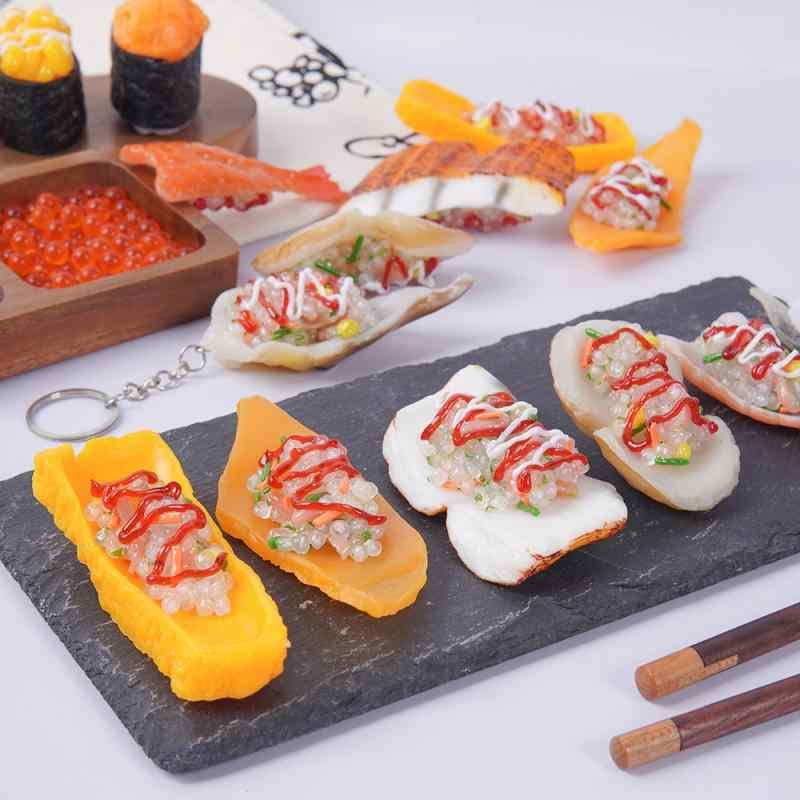 寿司 食品サンプル リアル フェイクフード ミニチュア ビッグサイズ キーホルダー ストラップ PVC製 ディスプレイ オブジェ 撮影小物 インテリア 和風